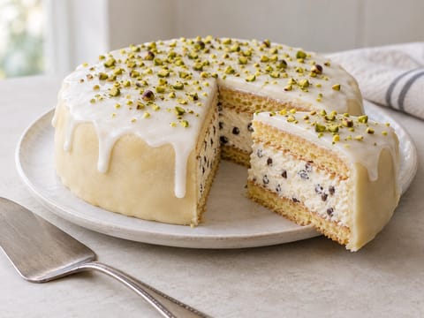 Cassata Siciliana (tort cu ricotta și marțipan)