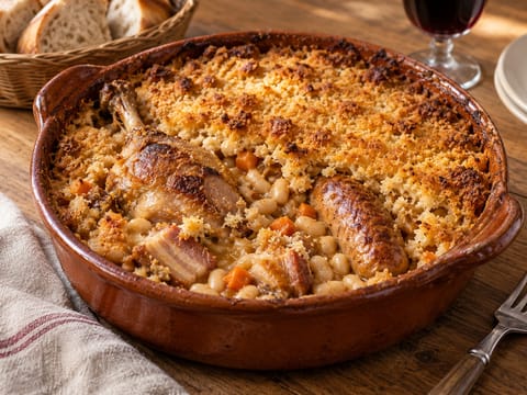 Cassoulet Toulousain (caçarola de feijão branco e carne) Cassoulet Toulousain (caçarola de feijão branco e carne)