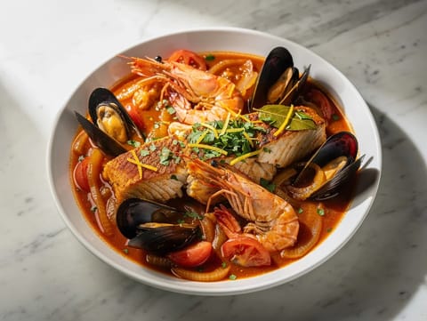 Cataplana de Mariscos (Algarve deniz mahsullü güveç)