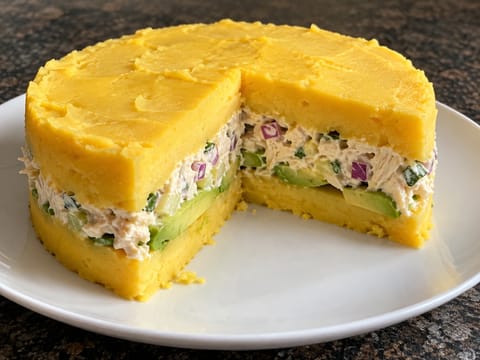 Causa Limeña (Piatto peruviano di patate a strati) Causa Limeña (Piatto peruviano di patate a strati)
