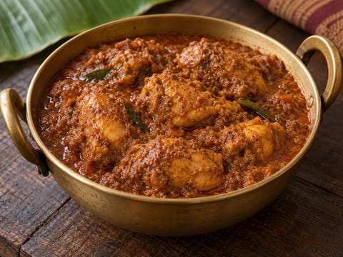 Curry di pollo Chettinad Curry di pollo Chettinad