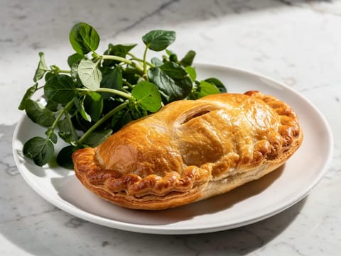 Csirkés-póréhagymás pasty Csirkés-póréhagymás pasty