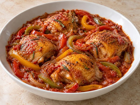 Pollo alla Cacciatora (modern, könnyű változat) Pollo alla Cacciatora (modern, könnyű változat)