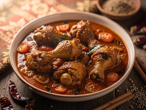 Chicken Chettinad (sydindisk peberkarry)