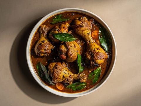 Chicken Chettinad (Zuid-Indiase gekruide curry) Chicken Chettinad (Zuid-Indiase gekruide curry)