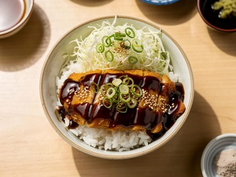 Suşi Pilavı ve Lahanalı Chicken Katsu Kasesi