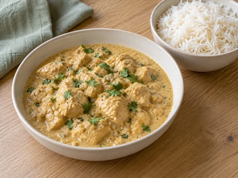 Chicken Korma with Cashew and Cream Chicken Korma with Cashew and Cream