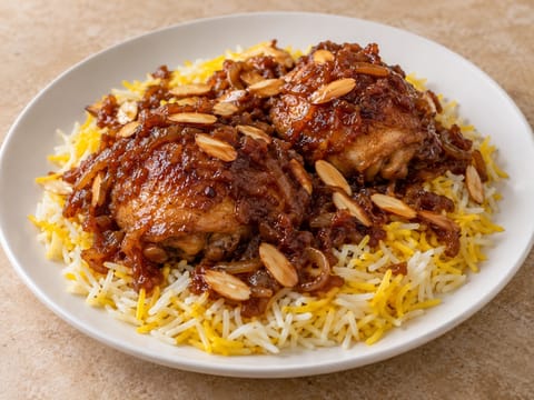 Chicken Muhammar with Saffron Rice Chicken Muhammar with Saffron Rice