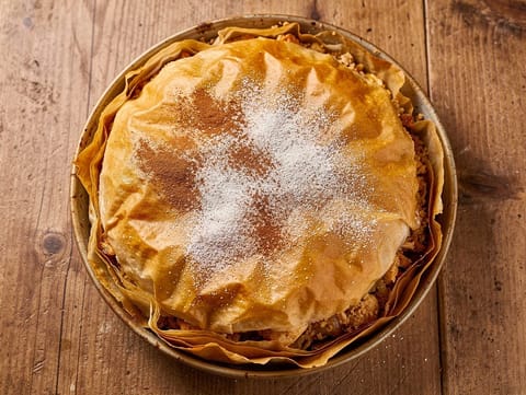 Chicken Pastilla (marokańskie ciasto filo z migdałami)