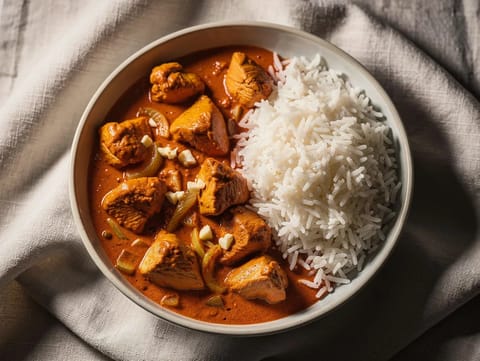 Chicken Tikka Masala mit Basmatireis