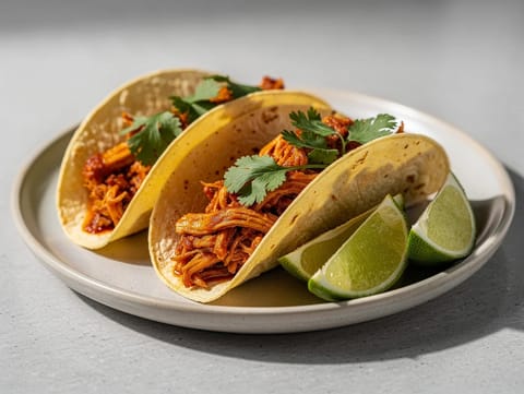 Chicken Tinga Tacos (pollo sfilacciato in salsa di pomodoro al chipotle) Chicken Tinga Tacos (pollo sfilacciato in salsa di pomodoro al chipotle)