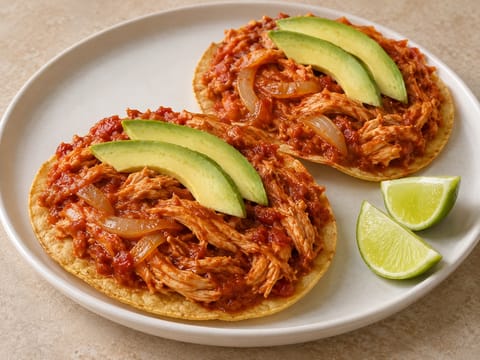 Kylling tinga tostadas Kylling tinga tostadas