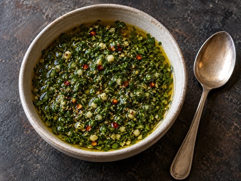 Chimichurri Sauce (Σάλτσα με μυρωδικά και σκόρδο) Chimichurri Sauce (Σάλτσα με μυρωδικά και σκόρδο)