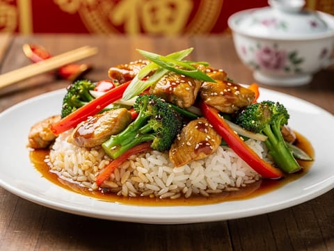 Kínai csirkés stir-fry Kínai csirkés stir-fry