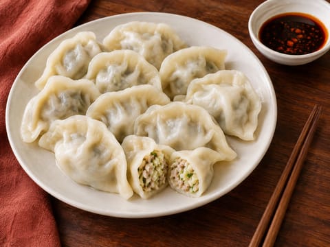 Kínai újévi gombócvacsora (Jiaozi) Kínai újévi gombócvacsora (Jiaozi)