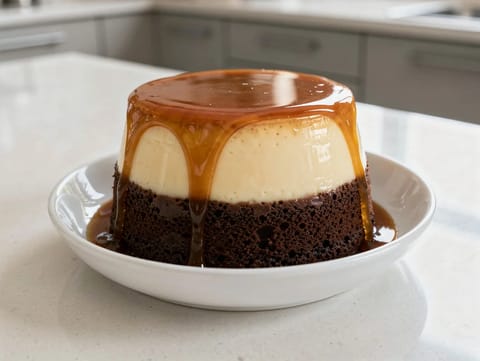 Chocoflan (Schokoladenkuchen mit Vanilleflan) Chocoflan (Schokoladenkuchen mit Vanilleflan)