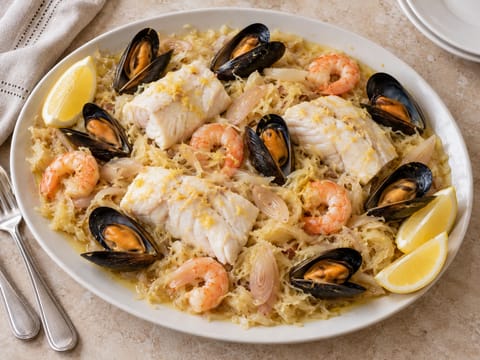 Choucroute de la Mer (choucroute aux fruits de mer) Choucroute de la Mer (choucroute aux fruits de mer)