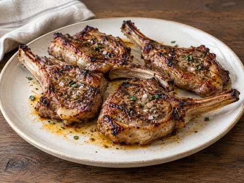 Chuletillas de Cordero a la Brasa (Spaanse gegrilde lamskoteletjes) Chuletillas de Cordero a la Brasa (Spaanse gegrilde lamskoteletjes)