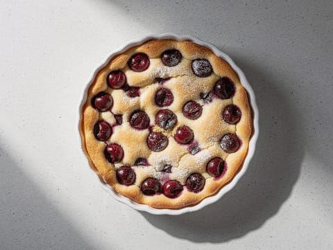 Clafoutis aux Cerises (Fransız fırında vişneli muhallebi)