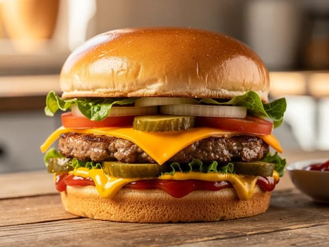Κλασικό cheeseburger