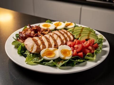 Cobb Salad με κοτόπουλο, αβοκάντο και μπέικον Cobb Salad με κοτόπουλο, αβοκάντο και μπέικον
