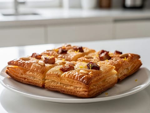 Coca de Llardons (patiserie catalană cu jumări) Coca de Llardons (patiserie catalană cu jumări)