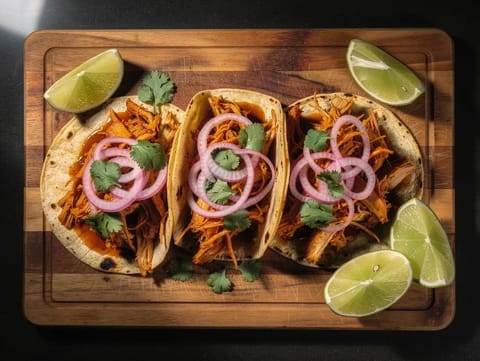 Cochinita Pibil (Yucatán langsam geschmortes Schweinefleisch)