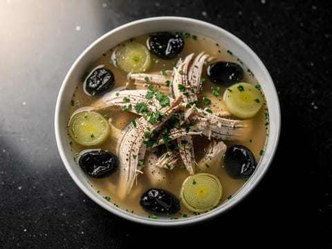 Cock-a-Leekie Soup with Prunes Cock-a-Leekie Soup with Prunes
