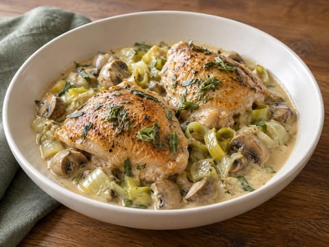 Coq au Vin Blanc (pollo in salsa al vino bianco) Coq au Vin Blanc (pollo in salsa al vino bianco)