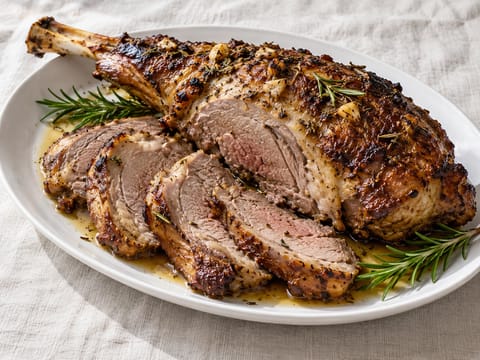 Cordero Asado (agnello arrosto alla spagnola con aglio e rosmarino) Cordero Asado (agnello arrosto alla spagnola con aglio e rosmarino)