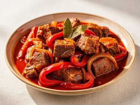 Cordero Chilindrón (Spansk lam med paprika og tomater)