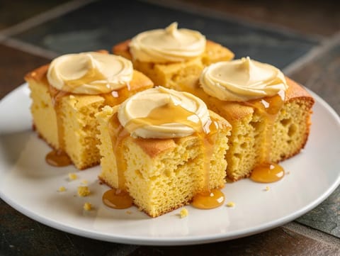 Cornbread con burro al miele