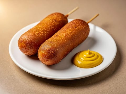 Corn Dogs (crenvurști în aluat crocant cu mălai)
