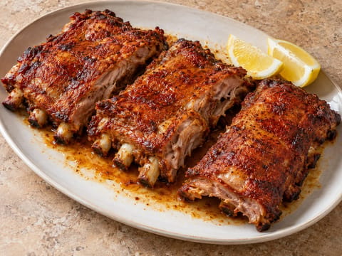 Costillas de Cerdo al Horno (vepřová žebírka pečená s paprikou) Costillas de Cerdo al Horno (vepřová žebírka pečená s paprikou)