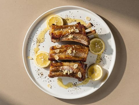 Costillas de Cerdo al Horno (Schweinerippchen mit Paprika aus dem Ofen) Costillas de Cerdo al Horno (Schweinerippchen mit Paprika aus dem Ofen)
