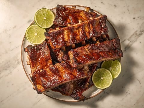 Costillas de Cerdo Adobadas (adobo-marinerte svineribber)