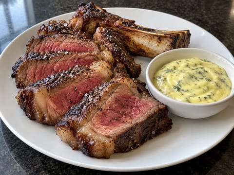 Côte de Bœuf con salsa bearnesa Côte de Bœuf con salsa bearnesa