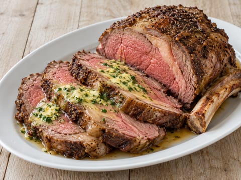 Côte de Bœuf Rôtie au Beurre d’Herbes (sült marhaborda fűszervajjal) Côte de Bœuf Rôtie au Beurre d’Herbes (sült marhaborda fűszervajjal)