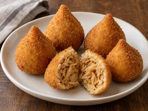 Coxinha (brasilialaiset kanakroketit)