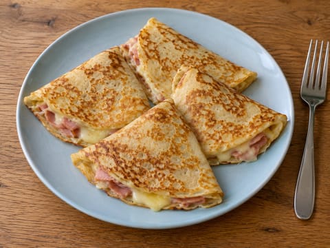 Crêpes au Jambon et Fromage (crêpes med skinke og ost)