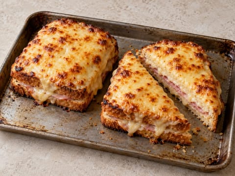 Croque Monsieur (Fransız jambonlu ve peynirli sandviç) Croque Monsieur (Fransız jambonlu ve peynirli sandviç)