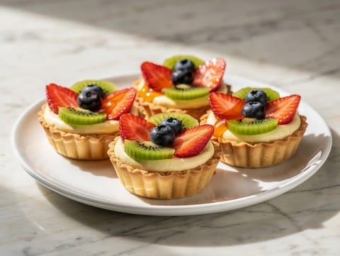 Crostate di Frutta Fresca (tartelettes italianas de fruta fresca)