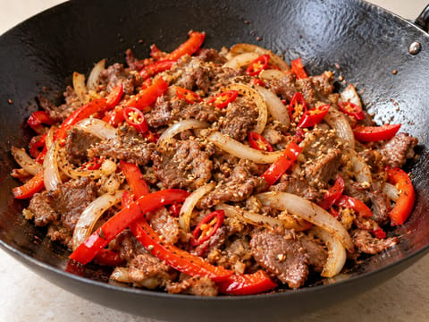Cumin Lamb Stir-Fry (kryddat lamm i Xinjiang-stil) Cumin Lamb Stir-Fry (kryddat lamm i Xinjiang-stil)