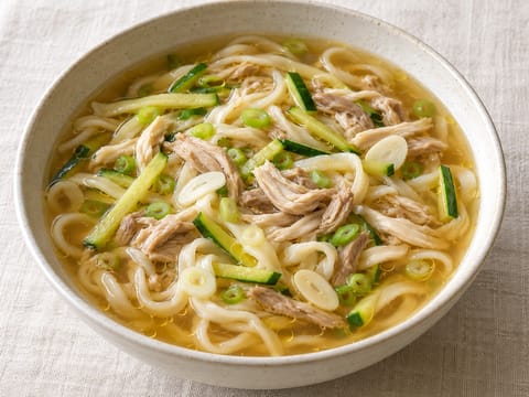 Dak Kalguksu (sopa coreana de fideos cortados a cuchillo con pollo) Dak Kalguksu (sopa coreana de fideos cortados a cuchillo con pollo)