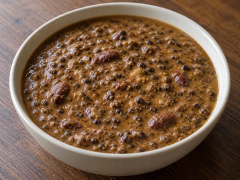 Dal Makhani (langsam gegarte schwarze Linsen)