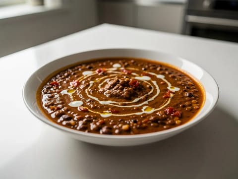 Dal Makhani (kremet curry av svarte linser) Dal Makhani (kremet curry av svarte linser)