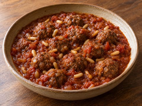 Daoud Basha (libanonské masové kuličky v rajčatovo-tamarindové omáčce) Daoud Basha (libanonské masové kuličky v rajčatovo-tamarindové omáčce)