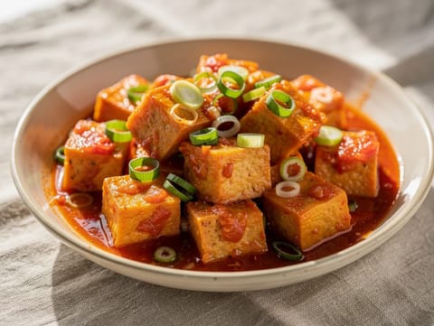 Đậu Hũ Sốt Cà (tofu i tomatsauce)