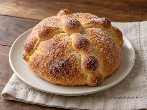 Pan de Muerto (pan dulce aromatizado con naranja) Pan de Muerto (pan dulce aromatizado con naranja)