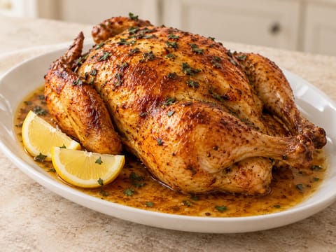 Djaj Bil Lemon Wal Toom (pollo asado con limón y ajo) Djaj Bil Lemon Wal Toom (pollo asado con limón y ajo)